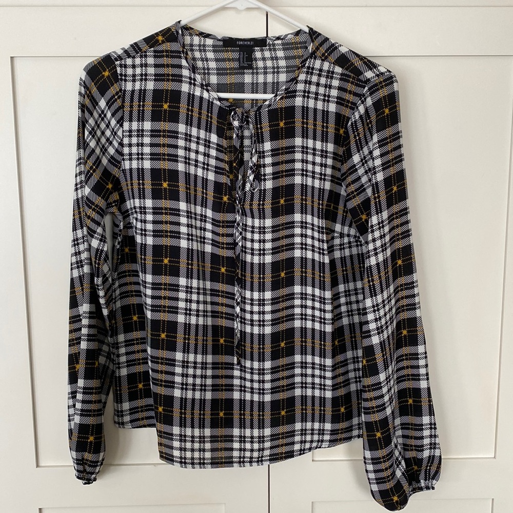 Forever 21 Plaid Top